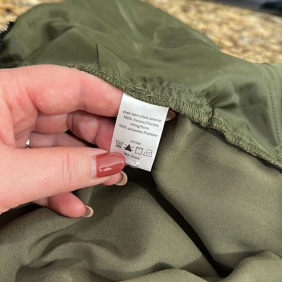 Venus Dark Green Halter Jewel Neck Tie Waist Jumpsuit Size 1X - Picture 10 of 13